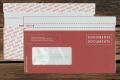 [29128.80] Begleitpapiertaschen mit Fenster C6/5 114x229 mm Haftklebend Rot 110 g/qm Zero Plastic